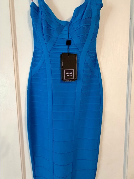 Herve Leger Dresses & Skirts - Herve Leger Cobalt Blue Bandage Midi Dress